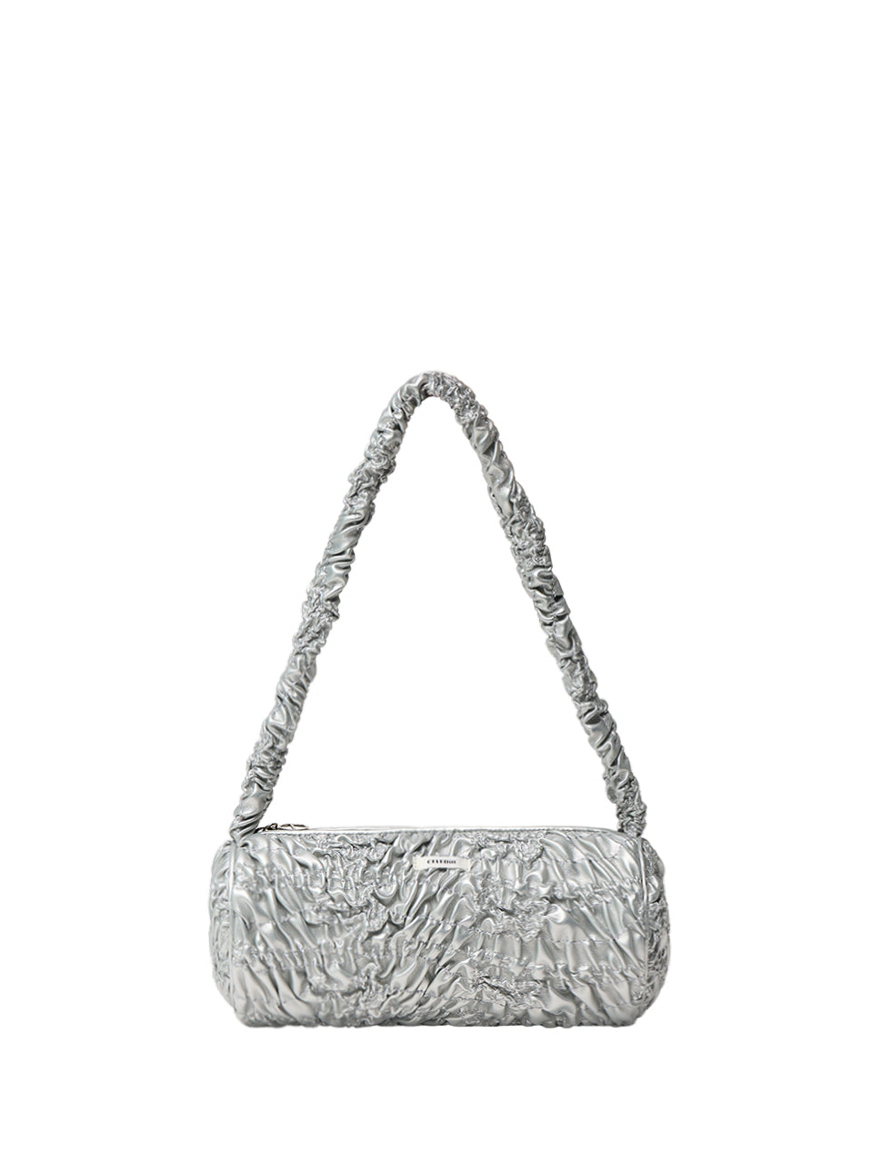 lily mini boston bag _silver